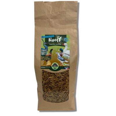 NAOTY – Insectes soufflés pour Animaux Basse-Cour – 380 g