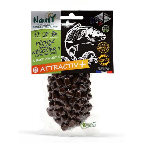 Attractiv + - Bouillettes premium  base d'insectes - 12 mm - 300 g